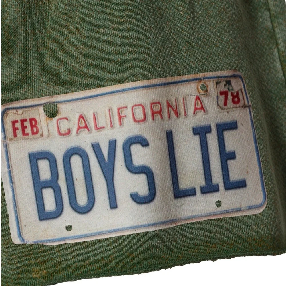 Green 'Boys Lie' Shorts Just Fore You collection - Picture 3 of 4